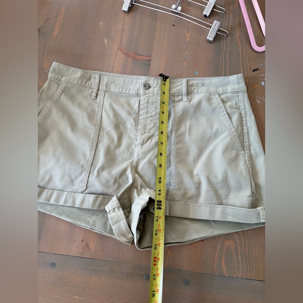 J.Crew Sage Green Cargo Shorts Women’s Size 14 Casual Utility‎ High Rise Summer - Picture 5 of 7